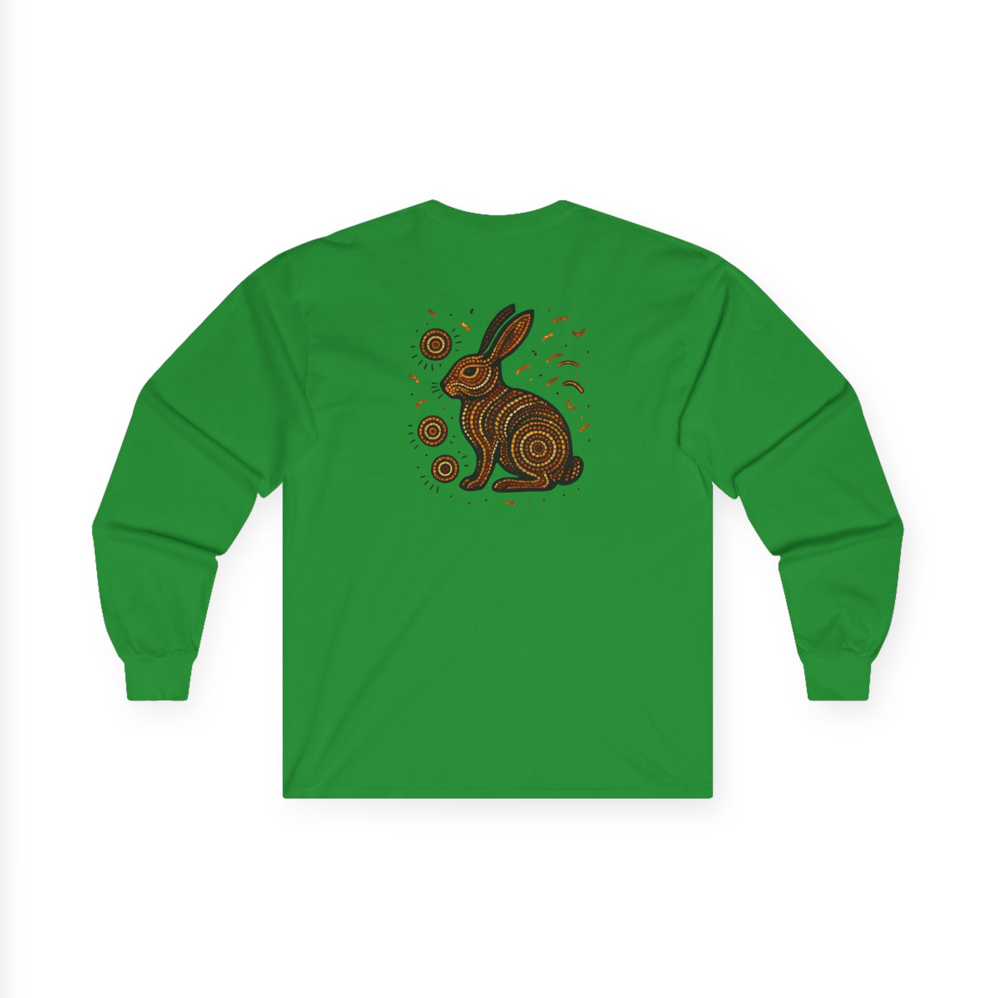 Long Sleeve Tee - Spark Kindness Rabbit Pointillism Design