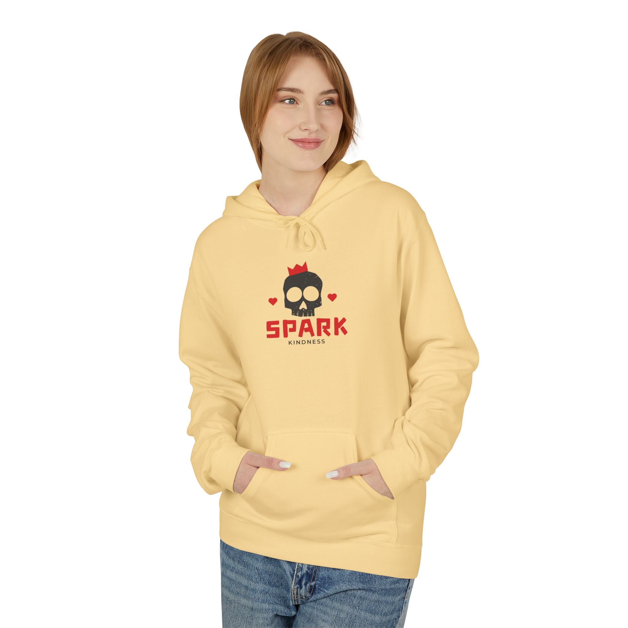 Spark Love Skeleton Hoodie | Unisex Graphic Fleece Sweatshirt for Gamers, Valentine's Day Gift, Casual Wear, Comfortable Layer