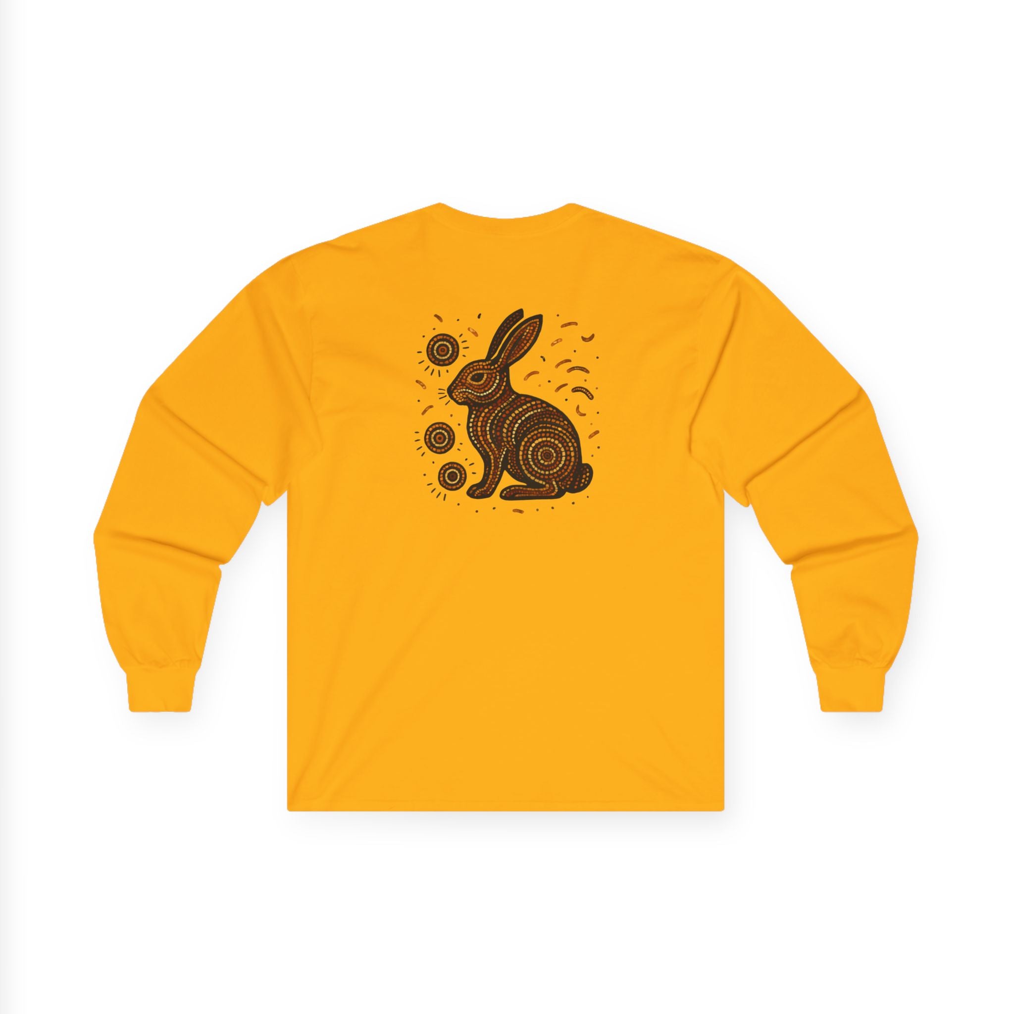 Long Sleeve Tee - Spark Kindness Rabbit Pointillism Design