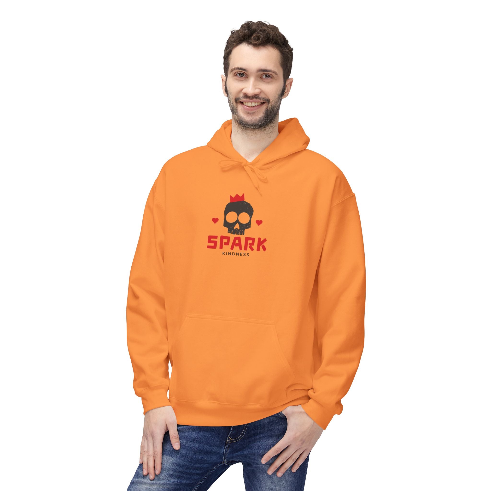 Spark Love Skeleton Hoodie | Unisex Graphic Fleece Sweatshirt for Gamers, Valentine's Day Gift, Casual Wear, Comfortable Layer