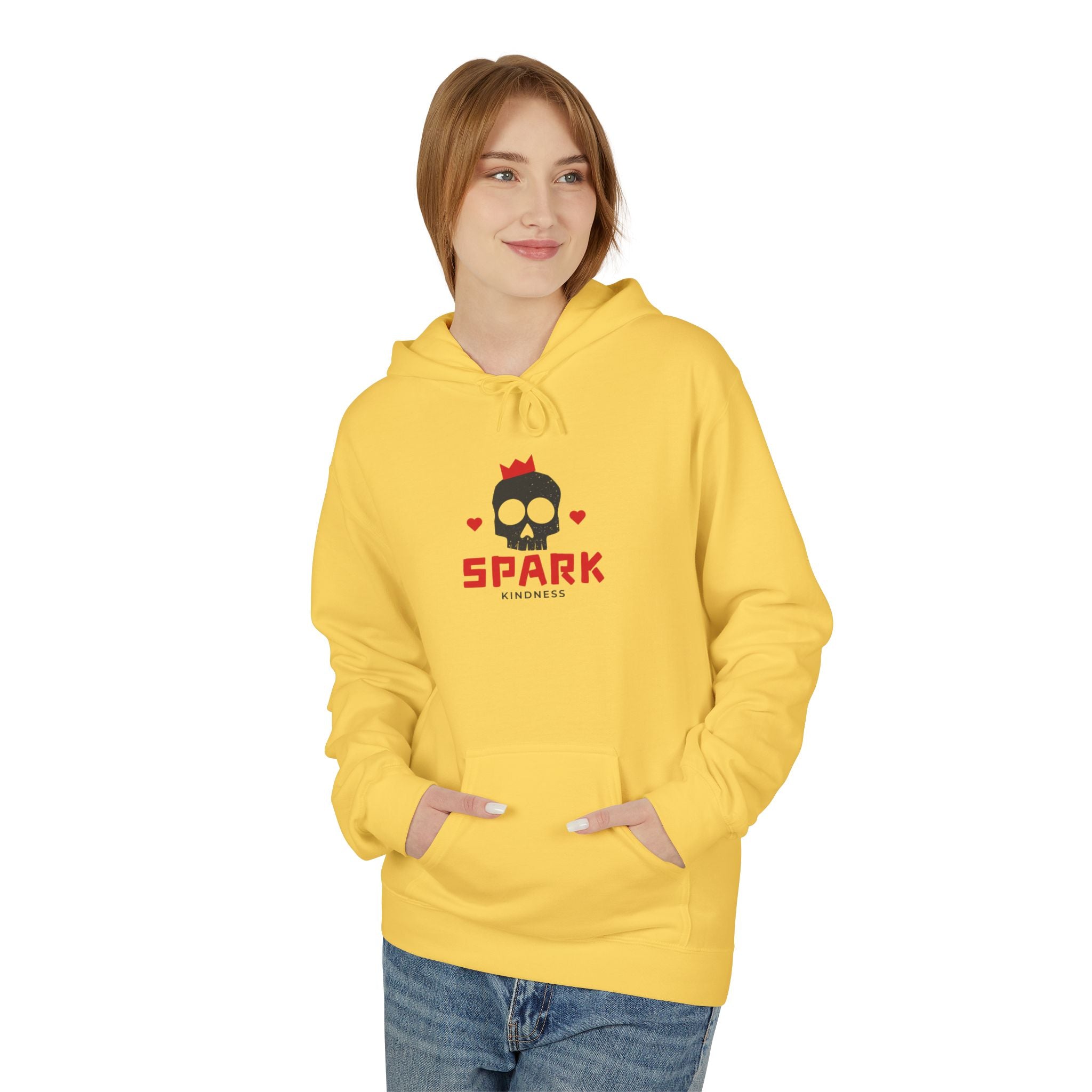 Spark Love Skeleton Hoodie | Unisex Graphic Fleece Sweatshirt for Gamers, Valentine's Day Gift, Casual Wear, Comfortable Layer