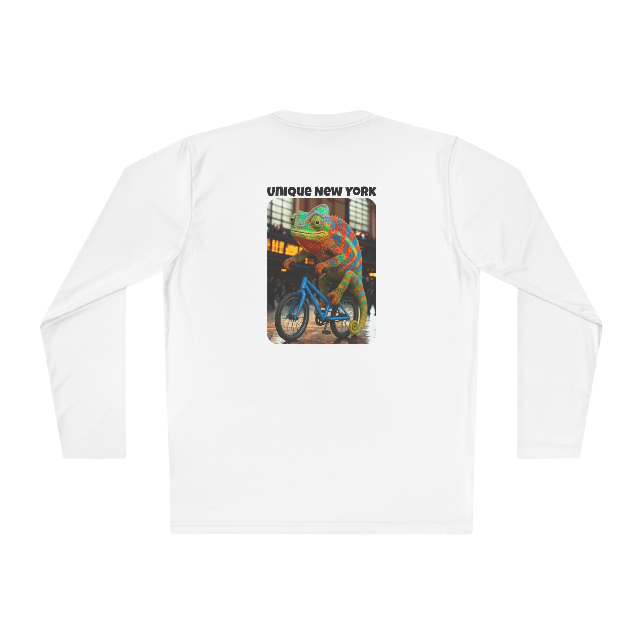 Retro NYC Long Sleeve Tee, Unisex Lightweight T-Shirt, Vintage Bicycle Shirt, Graphic Tee Gift, Casual Wear for Travel