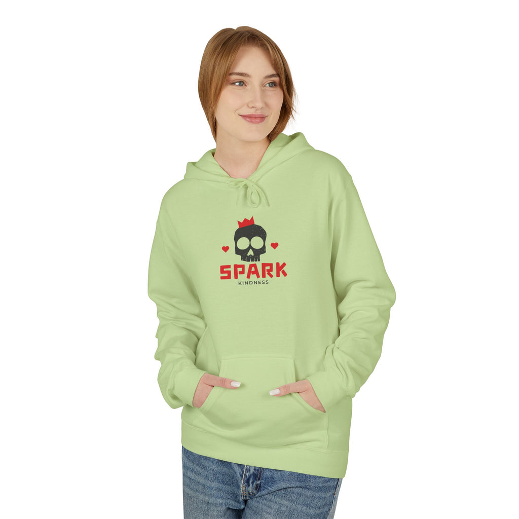 Spark Love Skeleton Hoodie | Unisex Graphic Fleece Sweatshirt for Gamers, Valentine's Day Gift, Casual Wear, Comfortable Layer