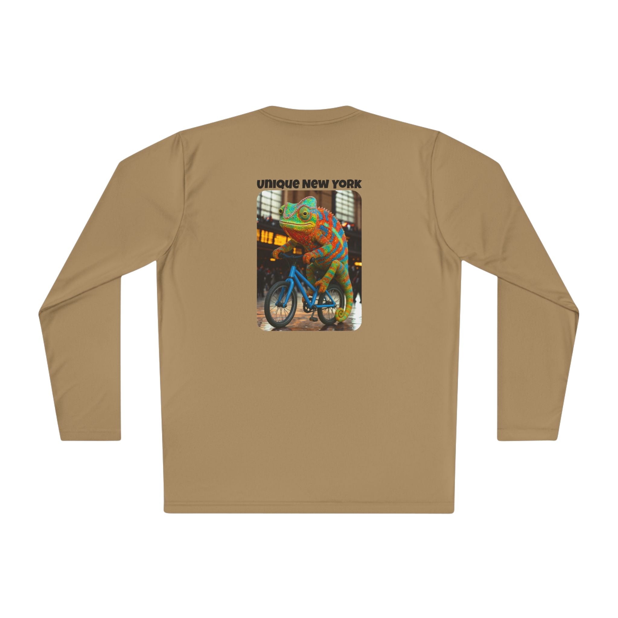 Retro NYC Long Sleeve Tee, Unisex Lightweight T-Shirt, Vintage Bicycle Shirt, Graphic Tee Gift, Casual Wear for Travel