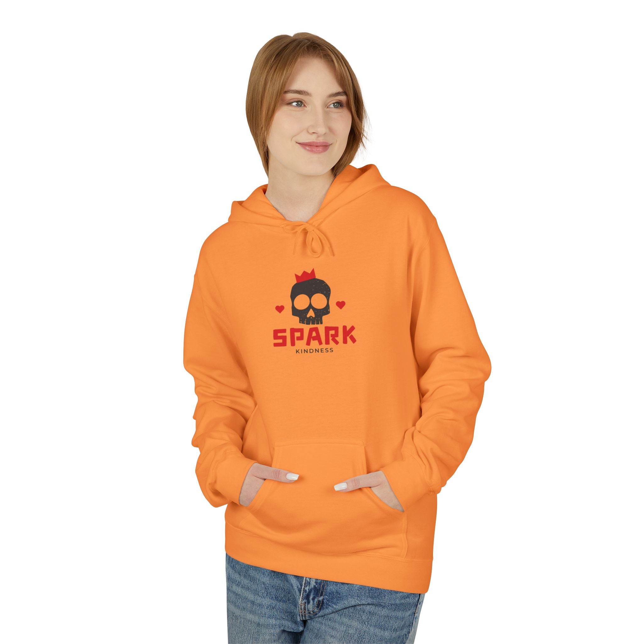 Spark Love Skeleton Hoodie | Unisex Graphic Fleece Sweatshirt for Gamers, Valentine's Day Gift, Casual Wear, Comfortable Layer