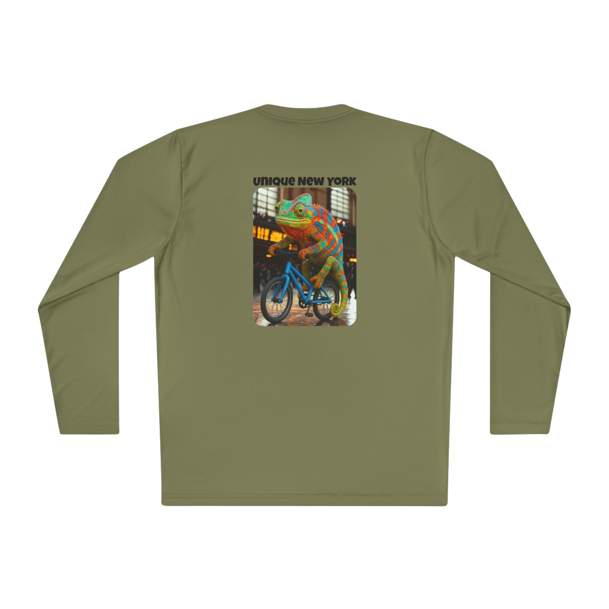 Retro NYC Long Sleeve Tee, Unisex Lightweight T-Shirt, Vintage Bicycle Shirt, Graphic Tee Gift, Casual Wear for Travel