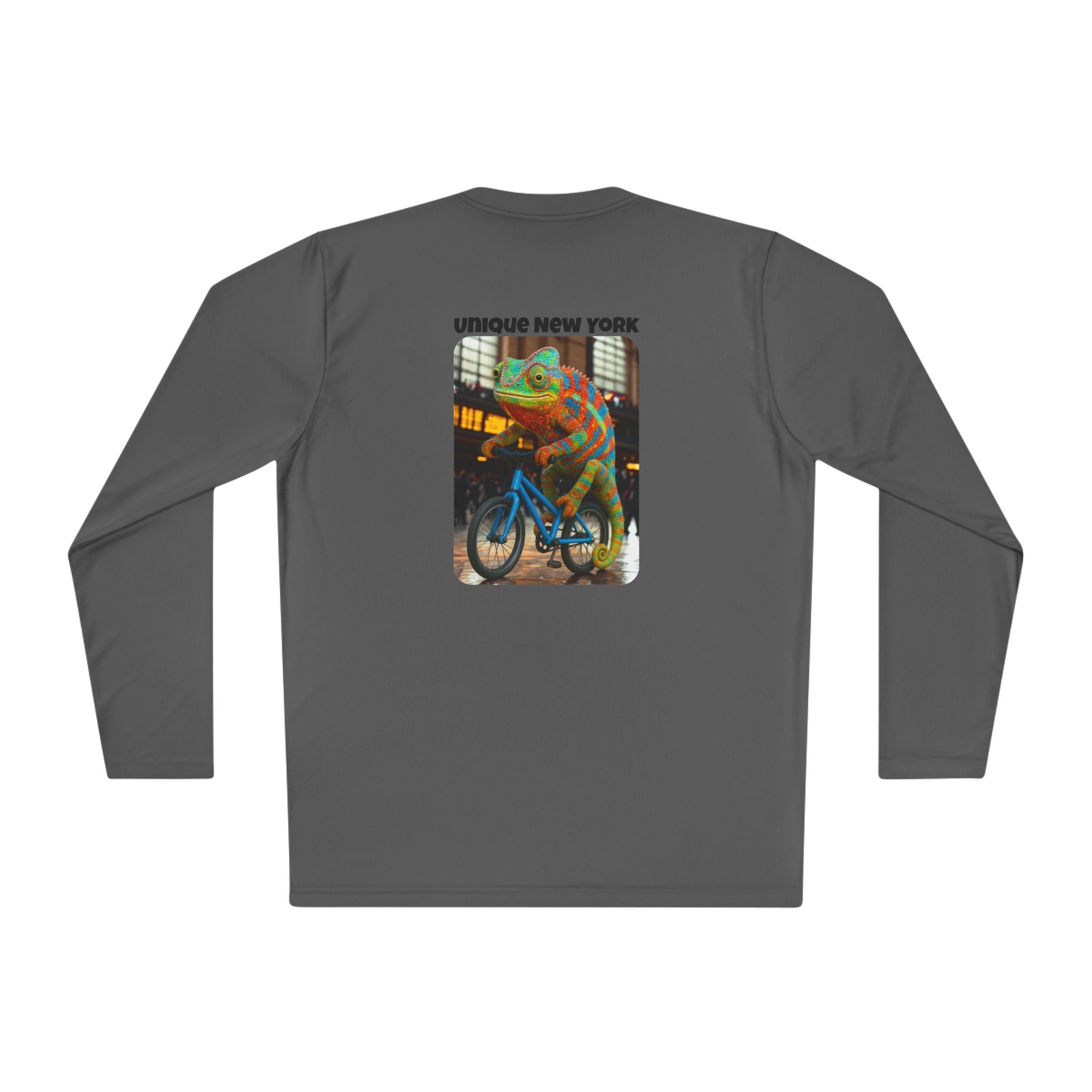 Retro NYC Long Sleeve Tee, Unisex Lightweight T-Shirt, Vintage Bicycle Shirt, Graphic Tee Gift, Casual Wear for Travel