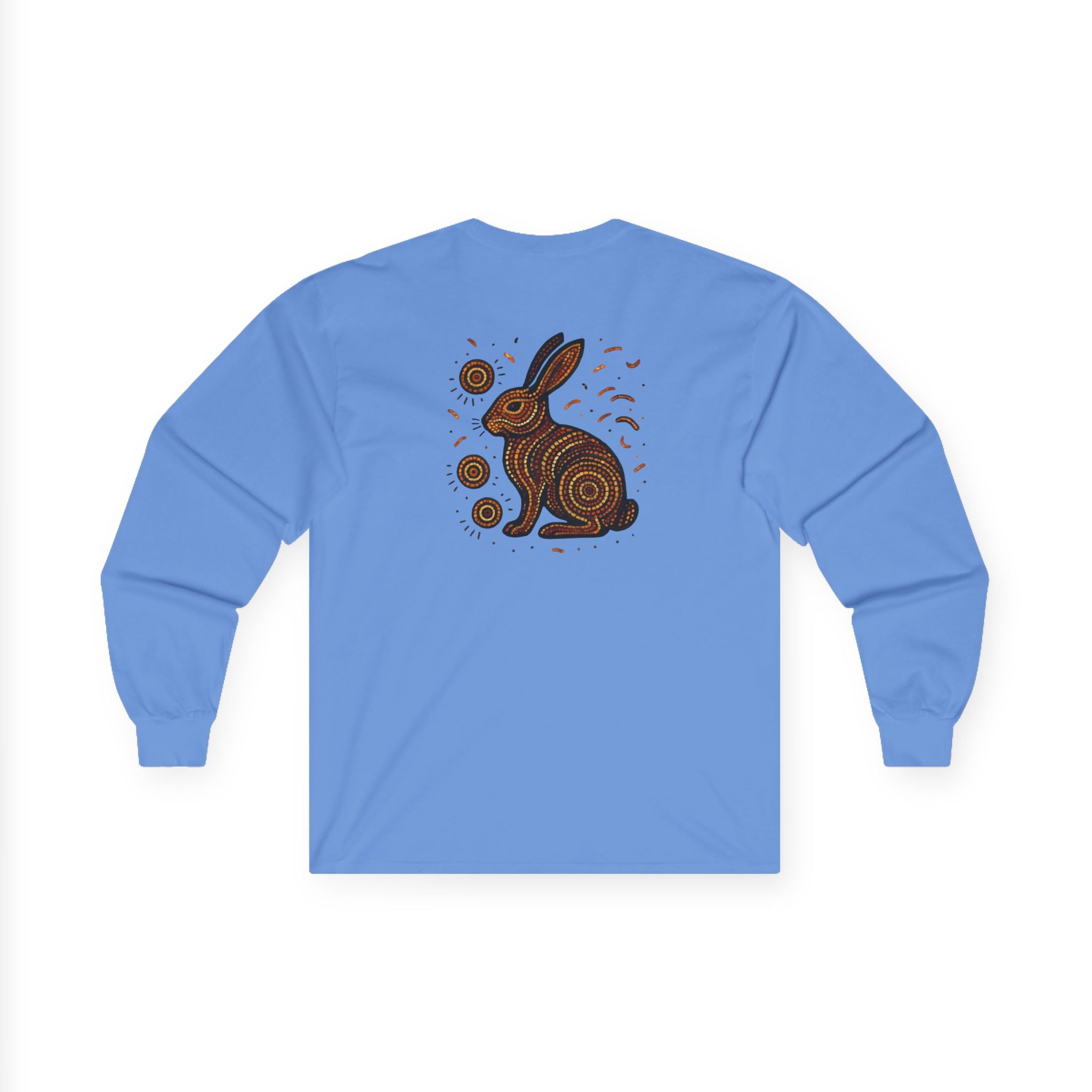 Long Sleeve Tee - Spark Kindness Rabbit Pointillism Design