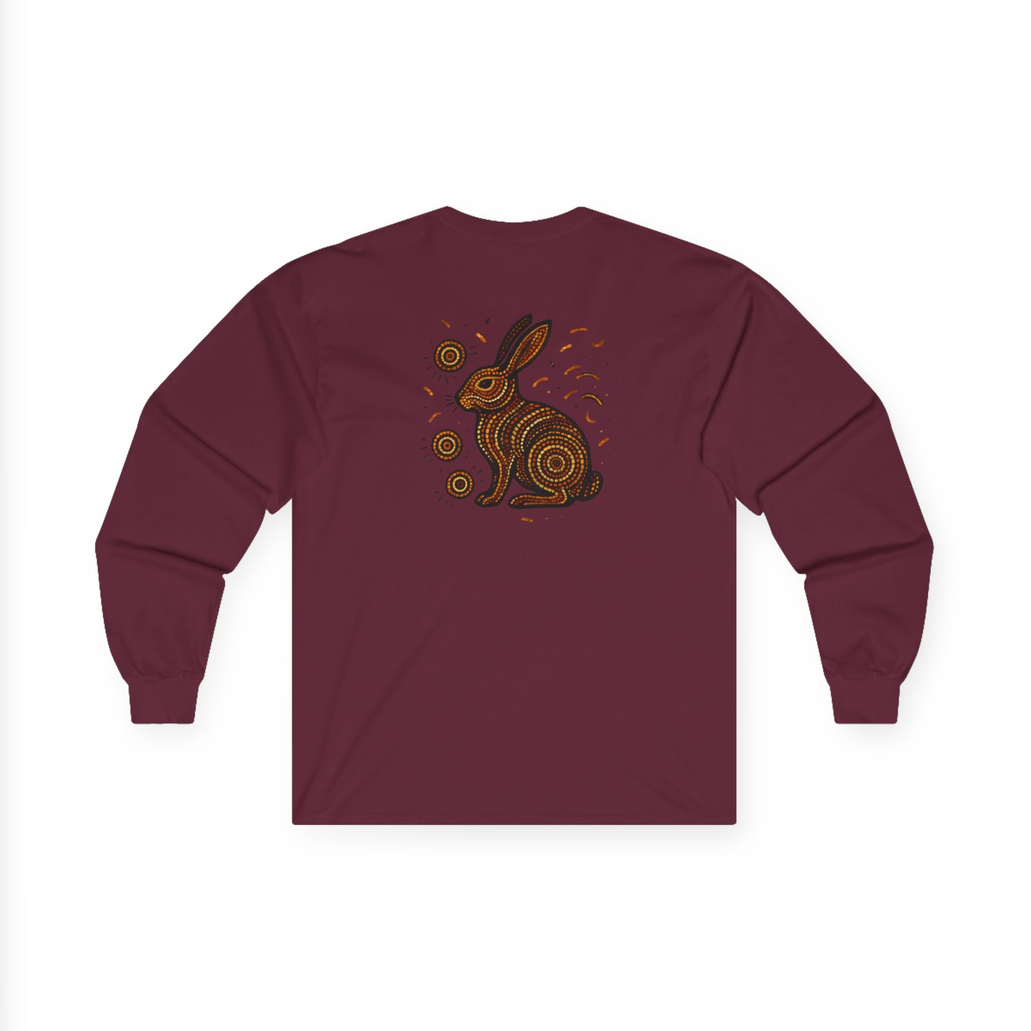 Long Sleeve Tee - Spark Kindness Rabbit Pointillism Design