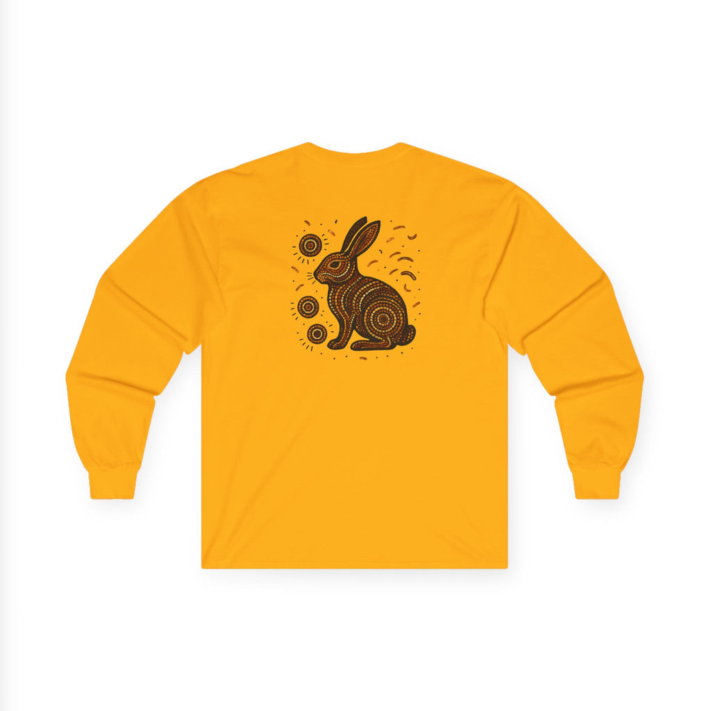 Long Sleeve Tee - Spark Kindness Rabbit Pointillism Design