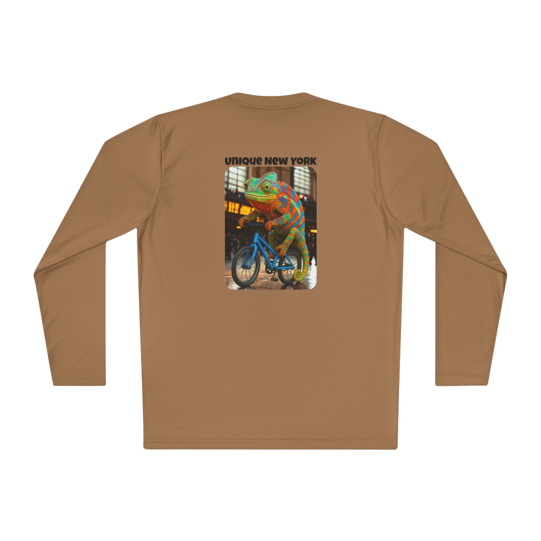 Retro NYC Long Sleeve Tee, Unisex Lightweight T-Shirt, Vintage Bicycle Shirt, Graphic Tee Gift, Casual Wear for Travel