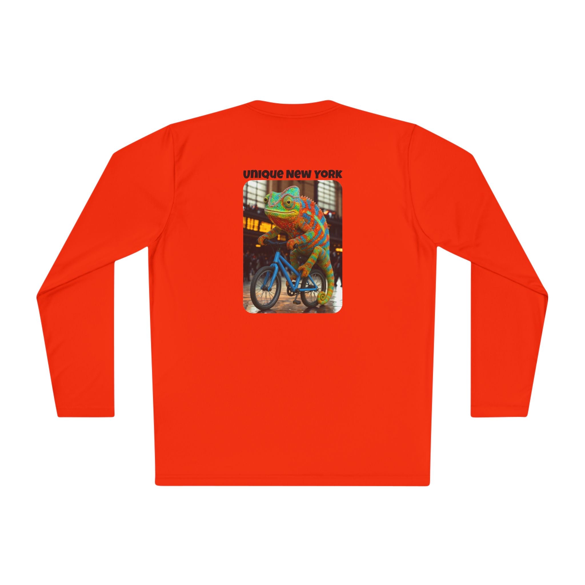 Retro NYC Long Sleeve Tee, Unisex Lightweight T-Shirt, Vintage Bicycle Shirt, Graphic Tee Gift, Casual Wear for Travel