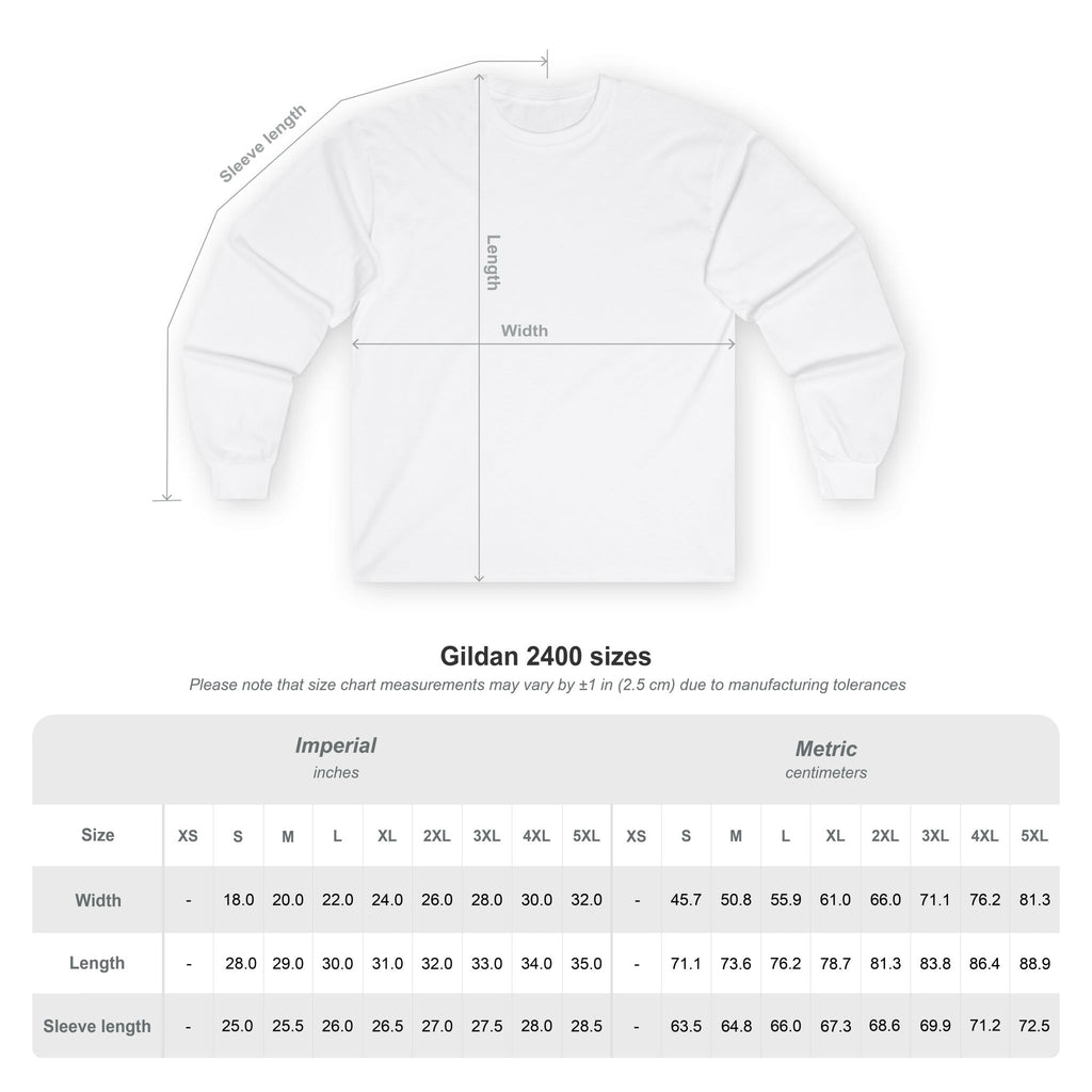 Long Sleeve Tee - Spark Kindness Rabbit Pointillism Design