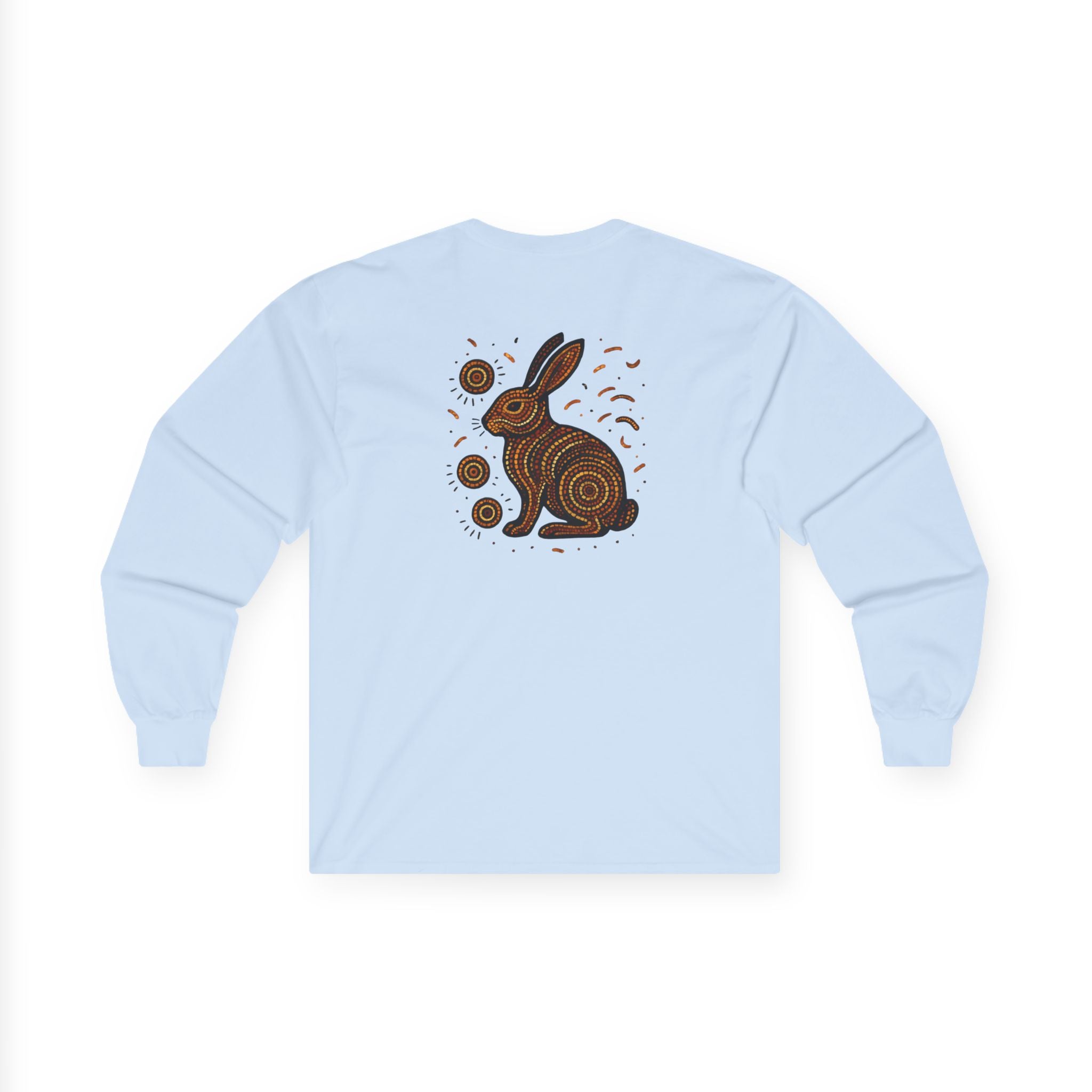 Long Sleeve Tee - Spark Kindness Rabbit Pointillism Design