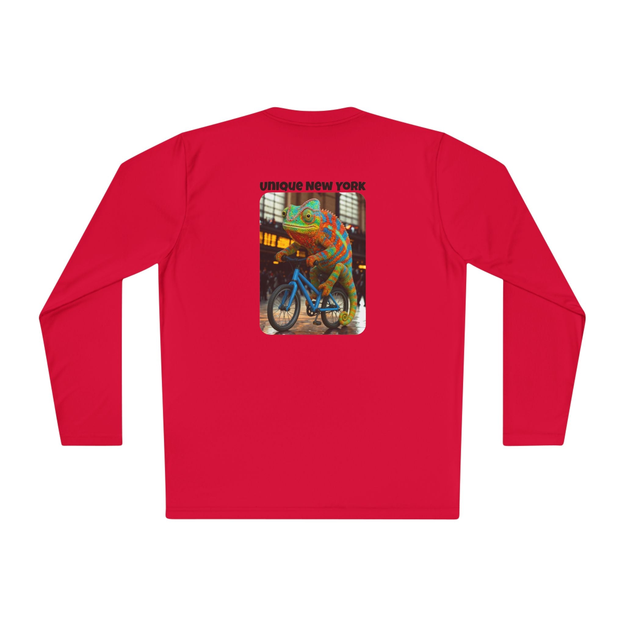 Retro NYC Long Sleeve Tee, Unisex Lightweight T-Shirt, Vintage Bicycle Shirt, Graphic Tee Gift, Casual Wear for Travel