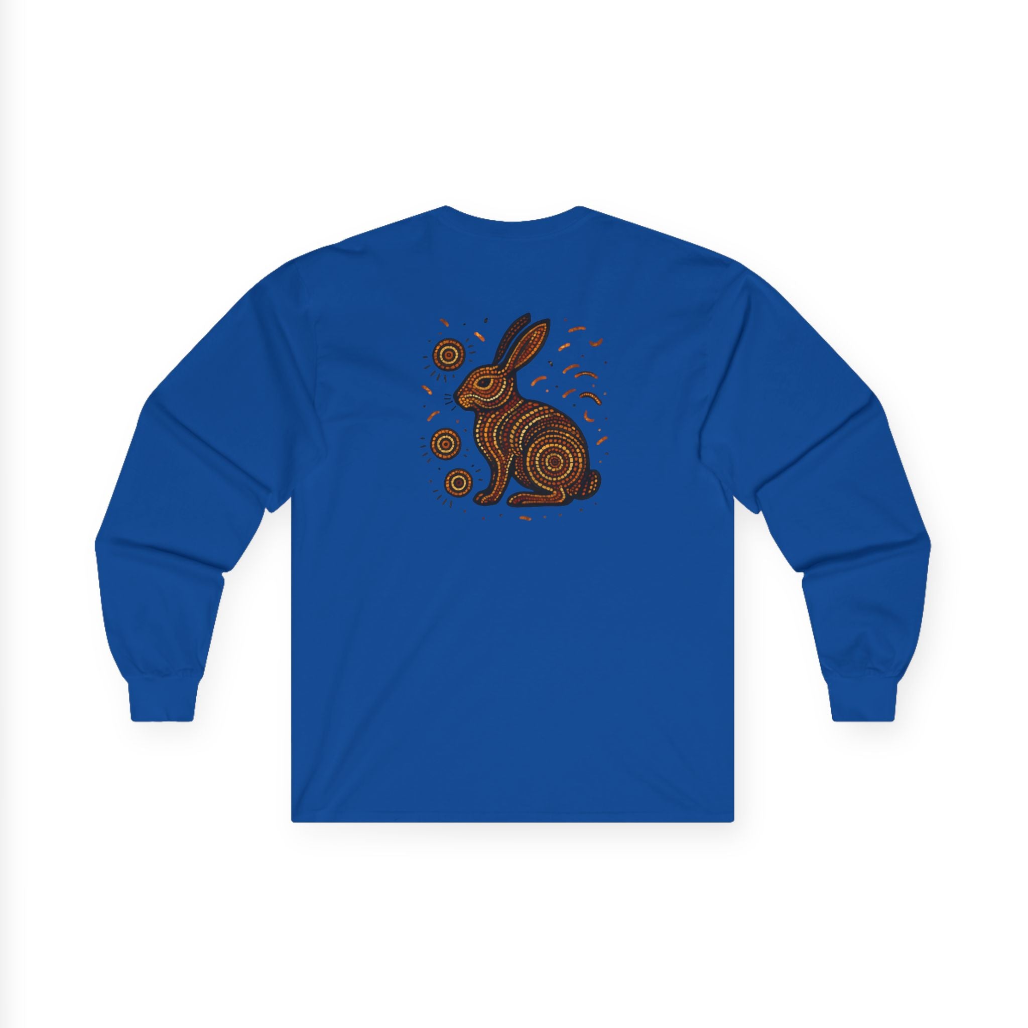 Long Sleeve Tee - Spark Kindness Rabbit Pointillism Design