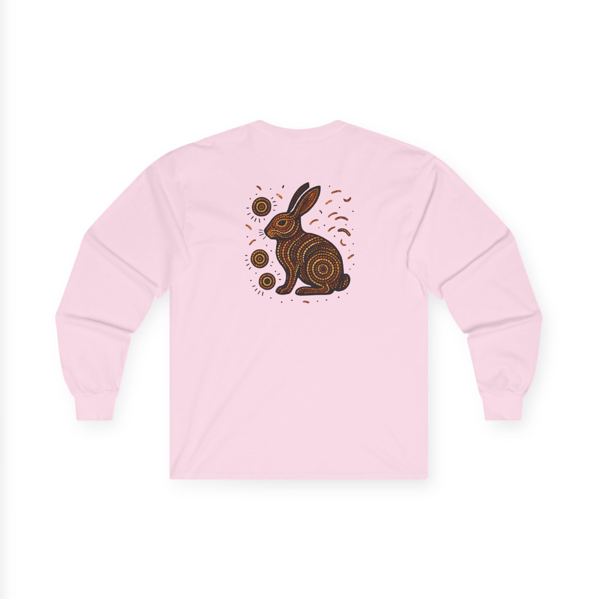 Long Sleeve Tee - Spark Kindness Rabbit Pointillism Design